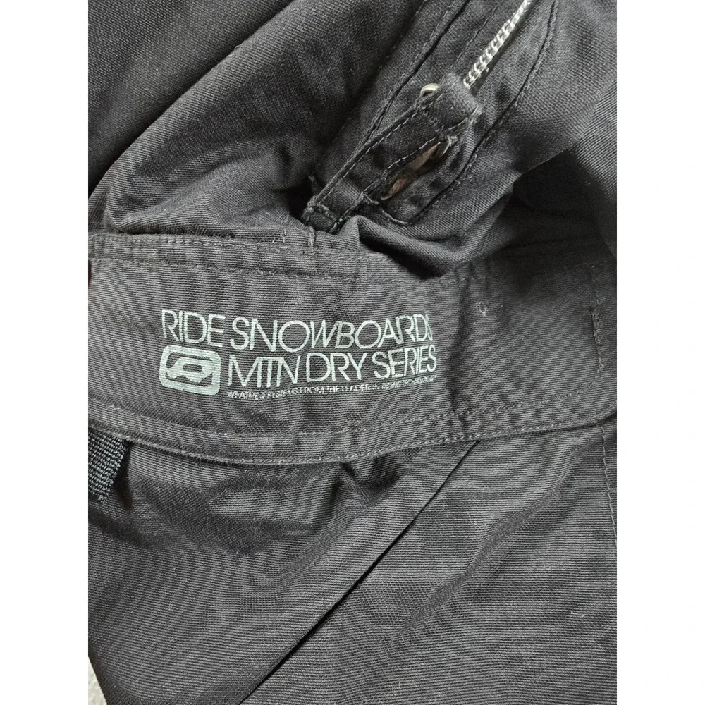 Ride‎ Snowboards Mountain Dry Series Snow Pants Mens M Black Cargo Adjustable